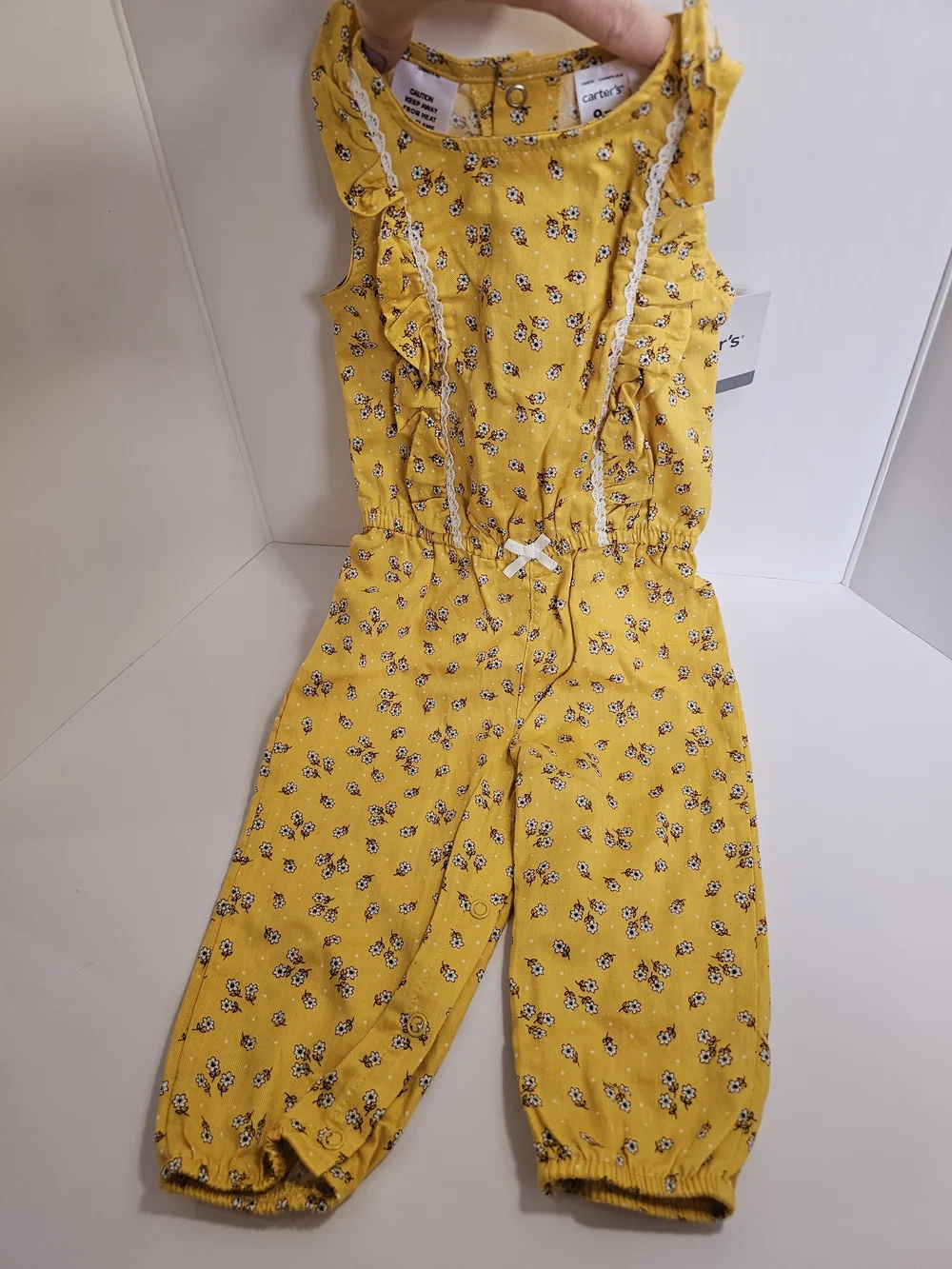NWT - Baby Girls Summer Onesie & Dresses Lot - Pink, Yellow, White, Black - Picture 8 of 16